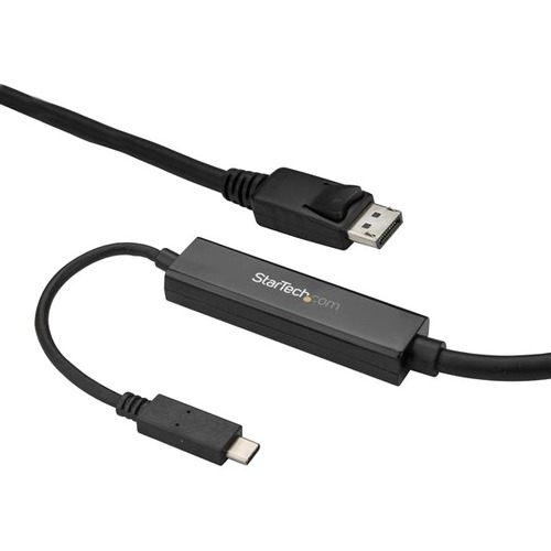 StarTech.com 9.8ft/3m USB C To DisplayPort 1.2 Cable 4K 60Hz   USB Type C To DP Video Adapter Monitor Cable HBR2   TB3 Compatible   Black 300/500