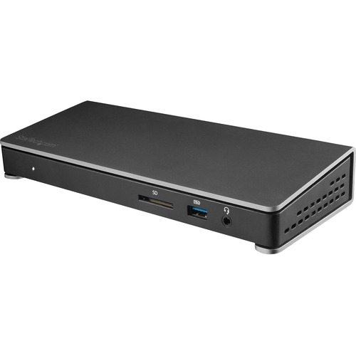 StarTech.com Thunderbolt 3 Dock   Dual Monitor 4K 60Hz TB3 Docking Station With DisplayPort   85W Power Delivery, 6 Port USB 3.0, SD, GbE 300/500
