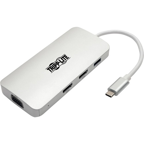 Tripp Lite USB C Docking Station W/USB Hub, 2x HDMI, VGA, PD Charging 1080p, USB Type C, USB C, USB Type C 300/500