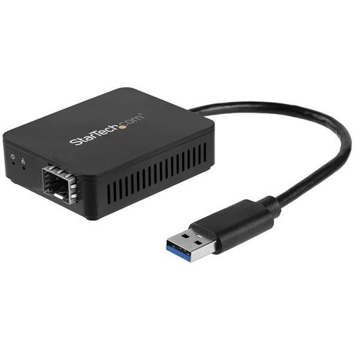StarTech.com USB 3.0 To Fiber Optic Converter   USB To Open SFP Adapter   Gigabit Network Adapter Multi Mode(MMF)/Single Mode Fiber(SMF) 300/500