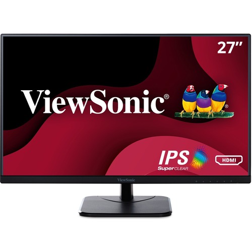 ViewSonic VA2756 MHD 27 Inch IPS 1080p Monitor With Ultra Thin Bezels, HDMI, DisplayPort And VGA Inputs For Home And Office 300/500