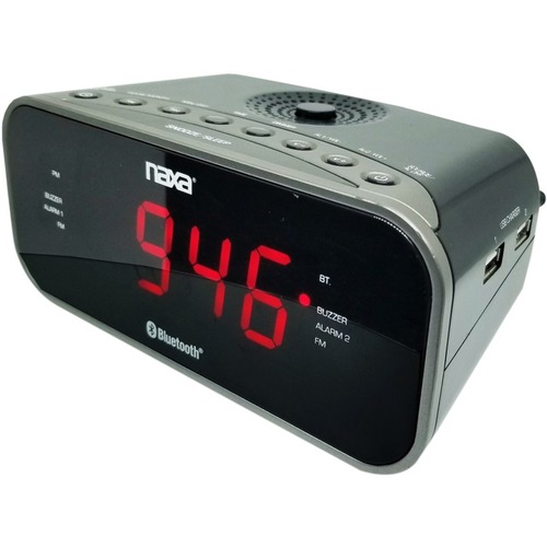 Naxa NRC 182 Desktop Clock Radio   Stereo 300/500