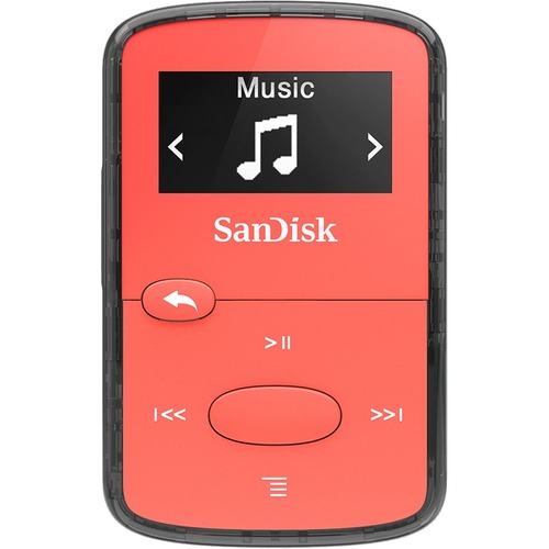 SanDisk Clip Jam SDMX26 008G G46R 8 GB Flash MP3 Player   Red 300/500