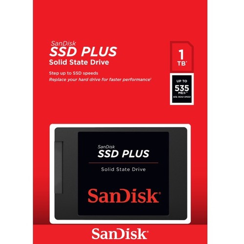 SanDisk SSD PLUS 1 TB Solid State Drive   2.5" Internal   SATA (SATA/600) 300/500