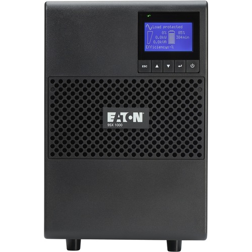 Eaton 9SX 1000VA 900W 120V Online Double Conversion UPS   6 NEMA 5 15R Outlets, Cybersecure Network Card Option, Extended Run, Tower 300/500