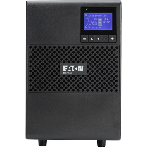 Eaton 9SX 1500VA 1350W 120V Online Double Conversion UPS   6 NEMA 5 15R Outlets, Cybersecure Network Card Option, Extended Run, Tower 300/500