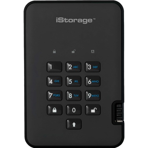 IStorage DiskAshur2 HDD 500 GB | Secure Portable Hard Drive | Password Protected | Dust/Water Resistant | Hardware Encryption IS DA2 256 500 B 300/500