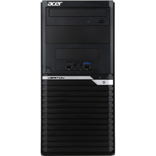 Acer Veriton M4660G VM4660G I3810H1 Desktop Computer   Intel Core I3 8th Gen I3 8100 Quad Core (4 Core) 3.60 GHz   4 GB RAM DDR4 SDRAM   500 GB HDD   Black 300/500