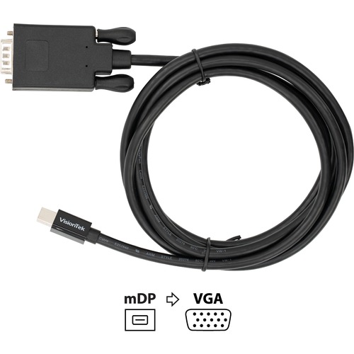 VisionTek Mini DisplayPort To VGA 2 Meter Cable (M/M) 300/500