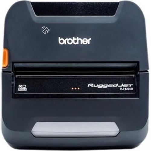 Brother RuggedJet RJ4230B Direct Thermal Printer   Monochrome   Portable   Label/Receipt Print 300/500