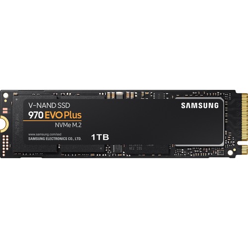 Samsung 970 EVO Plus 1TB Solid State Drive     PCI Express Interface   M.2 2280 Form Factor   53% Faster Read & Write Speeds Than 970 EVO   Powered By Latest V NAND Technology   3.3 VDC Supported Voltage 300/500