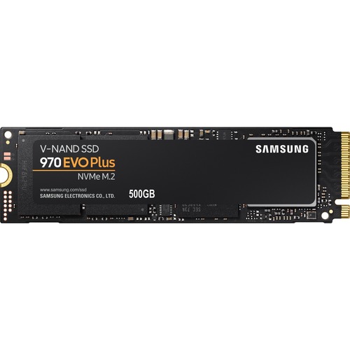 Samsung 970 EVO Plus 500 GB Solid State Drive   PCI Express Interface   M.2 2280 Form Factor   Up To 3500 MB/s Read Speed   Powered By Latest V NAND Technology   3/3 VDC Supported Voltage 300/500