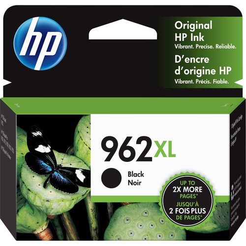 HP 962XL Original Black Ink Cartridge   Up To 2000 Page Yield   Compatible W/ HP Officejet Pro 9010, 9015, 9020, 9025 Series   Single Cartridge   Black Print Color   Inkjet Technology 300/500