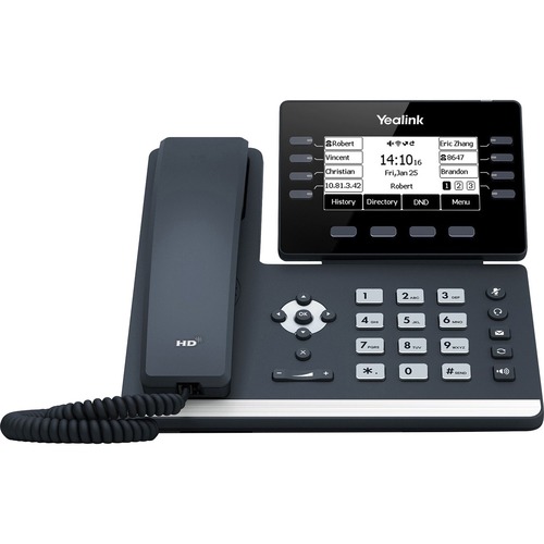 Yealink SIP T53W IP Phone   Corded   Corded/Cordless   Wi Fi, Bluetooth   Wall Mountable, Desktop   Classic Gray 300/500