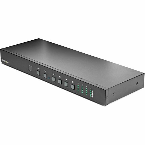 StarTech.com 4x4 HDMI Matrix Switch With Audio And Ethernet Control   4K 60Hz   HDMI Switcher Box   Rack Mountable   With Remote Ethernet & RS232 Control 300/500