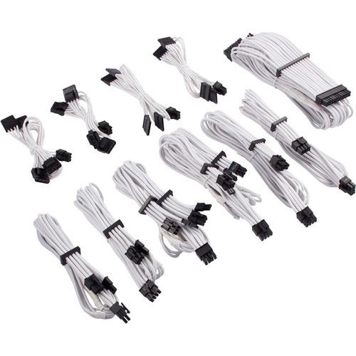 Corsair Premium Individually Sleeved PSU Cables Pro Kit Type 4 Gen 4   White 300/500