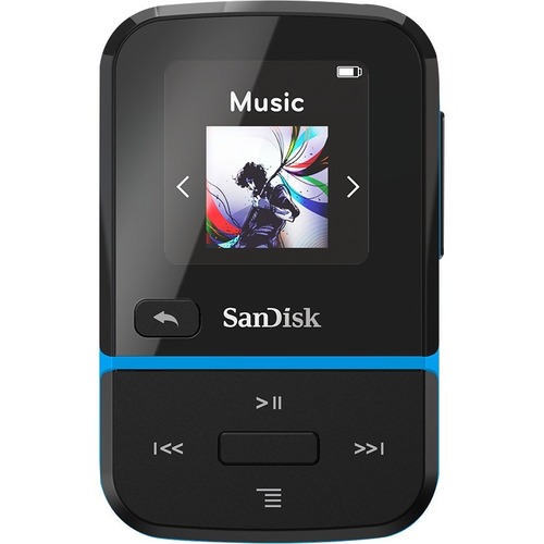 SanDisk Clip Sport Go 32 GB Flash MP3 Player   Blue 300/500