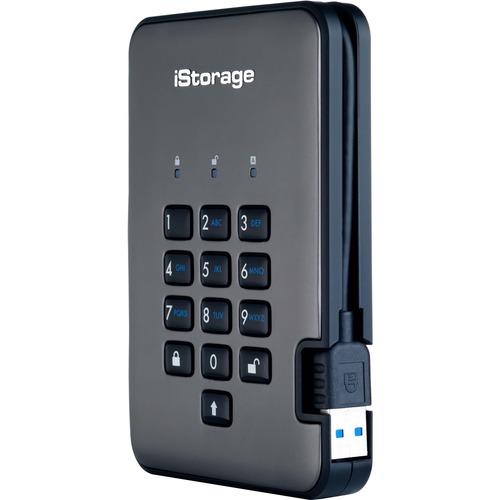 IStorage DiskAshur PRO2 HDD 4 TB | Secure Hard Drive | FIPS Level 3 Certified | Password Protected | Dust/Water Resistant. IS DAP2 256 4000 C X 300/500