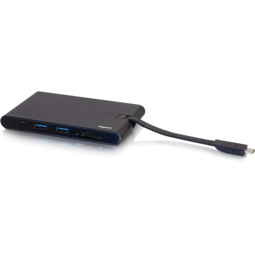 C2G USB C Dock With HDMI, VGA, Ethernet, USB, SD & Power Delivery Up To 100W 300/500