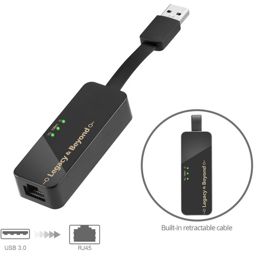 SIIG Portable USB 3.0 Gigabit Ethernet Adapter 300/500
