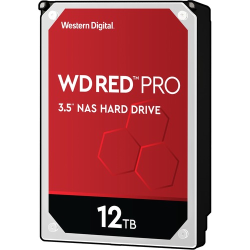 Western Digital Red Pro WD121KFBX 12 TB Hard Drive   3.5" Internal   SATA (SATA/600)   Conventional Magnetic Recording (CMR) Method 300/500