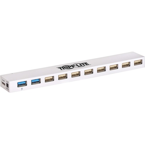Tripp Lite By Eaton 10 Port USB 3.x (5Gbps) / USB 2.0 Combo Hub   USB Charging, 2 USB 3.x & 8 USB 2.0 Ports 300/500
