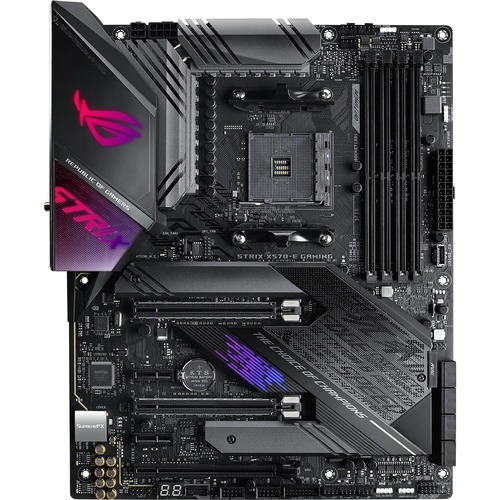 Asus ROG Strix X570 E Gaming Desktop Motherboard   AMD X570 Chipset   Socket AM4   ATX 300/500