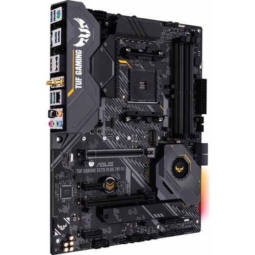 TUF GAMING X570 PLUS (WI FI) Desktop Motherboard   AMD X570 Chipset   Socket AM4   ATX 300/500