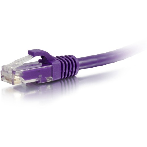 C2G 15ft Cat6a Snagless Unshielded UTP Network Patch Ethernet Cable Purple 300/500