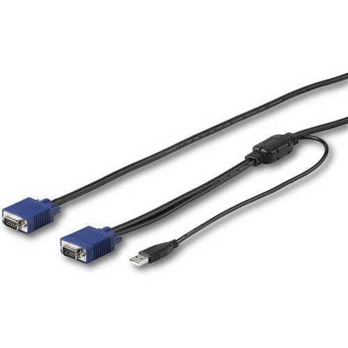 StarTech.com 15 Ft. (4.6 M) USB KVM Cable For StarTech.com Rackmount Consoles   VGA And USB KVM Console Cable (RKCONSUV15) 300/500