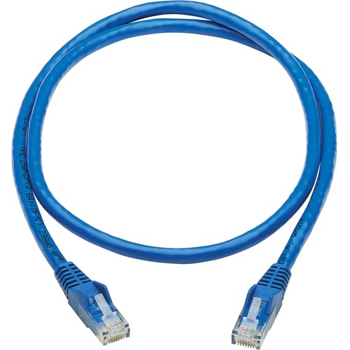 Eaton Tripp Lite Series Cat6 Gigabit Snagless Molded UTP Ethernet Cable (RJ45 M/M), PoE, CMR LP, Blue, 3 Ft. (0.91 M) 300/500