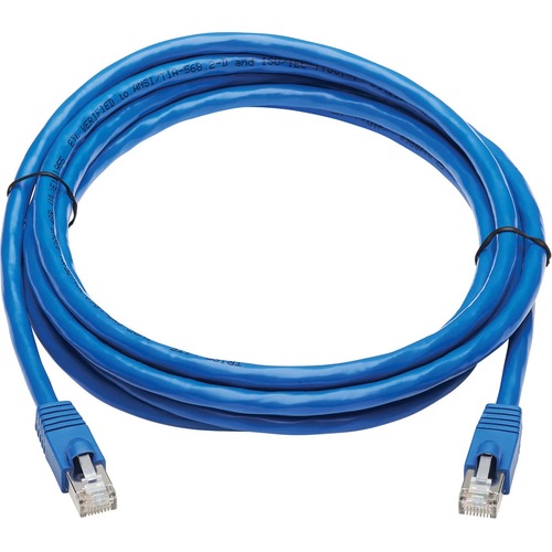 Tripp Lite Cat6a Patch Cable F/UTP Snagless W/ PoE 10G CMR LP Blue M/M 10ft 300/500