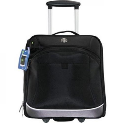 Swissdigital Design Business Carrying Case (Rolling Briefcase) Apple iPad Notebook, Battery, Smartphone, Tablet - Black