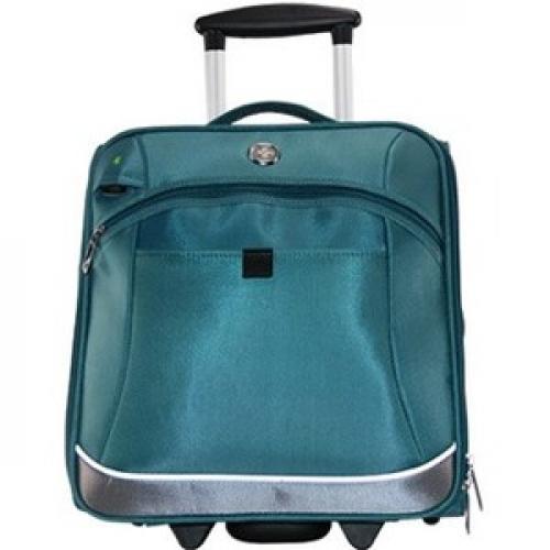 Swissdigital Design Business Carrying Case (Tote) Apple iPad Notebook, Battery, Luggage, Travel Essential, Smartphone, Charger, Tablet - Teal