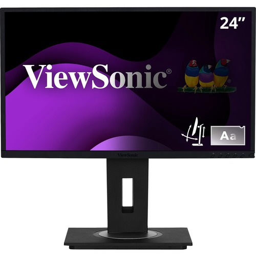 ViewSonic VG2448 PF 24 Inch IPS 1080p Ergonomic Monitor With Built In Privacy Filter HDMI DisplayPort USB And 40 Degree Tilt 300/500
