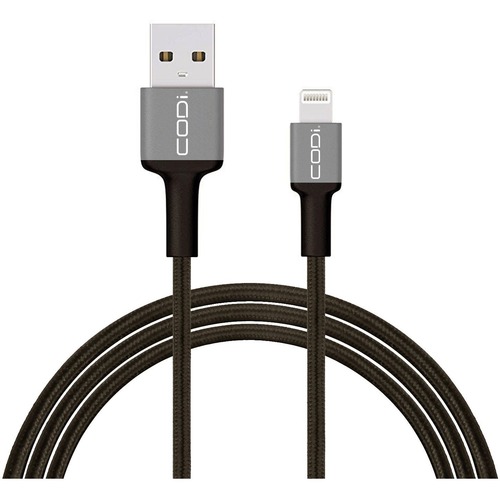 CODi 6' Braided Nylon USB A To Lightning (MFI Certified) Charge & Sync Cable 300/500