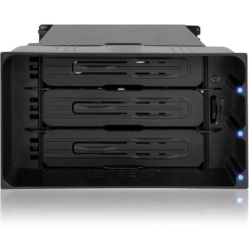 Icy Dock FlexiDOCK MB830SP B Drive Enclosure For 5.25"   Serial ATA/600 Host Interface Internal   Black 300/500