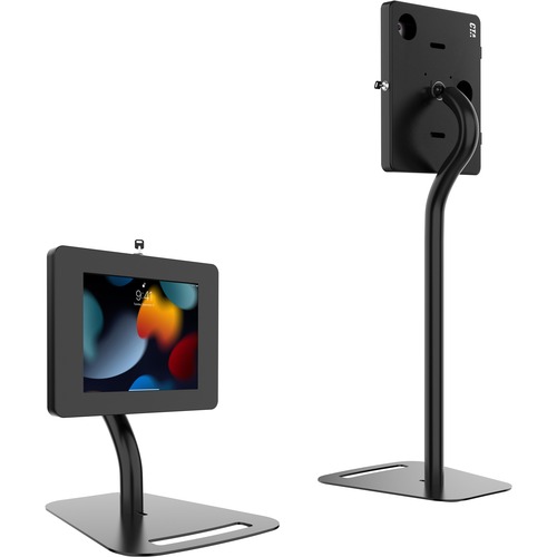 CTA Digital Premium Height Adjustable Floor To Desk Security Kiosk For Tablets 300/500