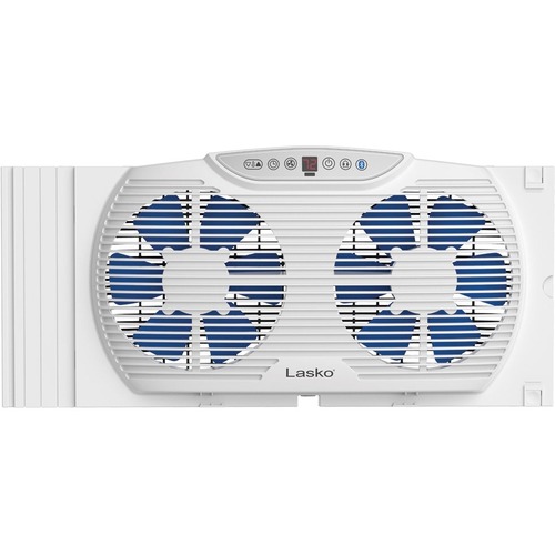 Lasko Electrically Reversible Twin Window Fan With Bluetooth 300/500