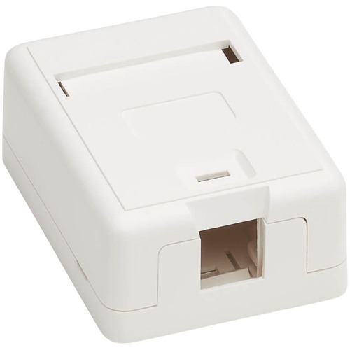 Tripp Lite By Eaton Surface Mount Box For Keystone Jack 1 Port Wall Celling White 300/500
