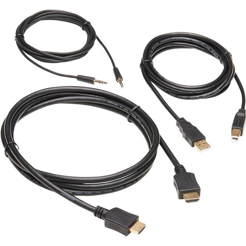 Tripp Lite By Eaton HDMI KVM Cable Kit   4K HDMI USB 2.0 3.5 Mm Audio (M/M) Black 6 Ft. (1.83 M) 300/500