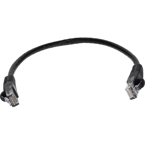 AddOn 10ft RJ 45 (Male) To RJ 45 (Male) Straight Black Cat6 UTP PVC Copper Patch Cable 300/500