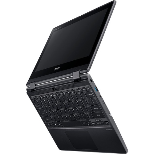 Acer TravelMate Spin B3 B311RN 31 TMB311RN 31 C4SU 11.6" Touchscreen Convertible 2 In 1 Notebook   Full HD   1920 X 1080   Intel Celeron N4120 Quad Core (4 Core) 1.10 GHz   4 GB Total RAM   128 GB Flash Memory   Shale Black 300/500