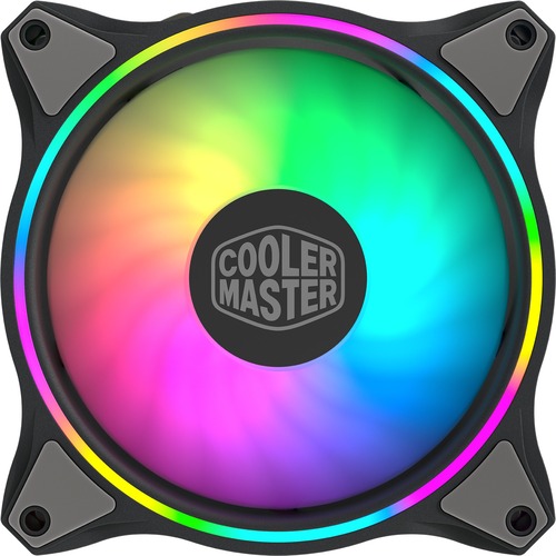 Cooler Master MasterFan MF120 Halo Duo Ring ARGB Lighting Fan, 24 Independently LEDS,120mm Fan, PWM Static Pressure Fan, Absorbing Pads For Computer Case & Liquid Radiator 300/500