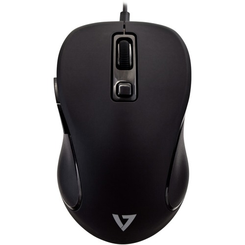 V7 MU300 PRO USB 6 Button Wired Mouse With Adjustable DPI   Black 300/500