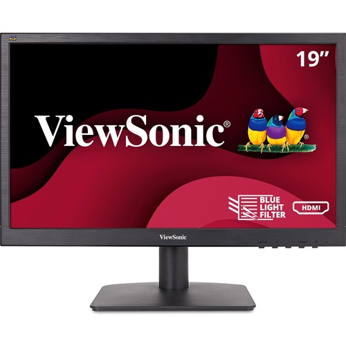 ViewSonic VA1903H 19 Inch WXGA 1366x768p 16:9 Widescreen Monitor With Enhanced View Comfort, Custom ViewModes And HDMI For Home And Office 300/500