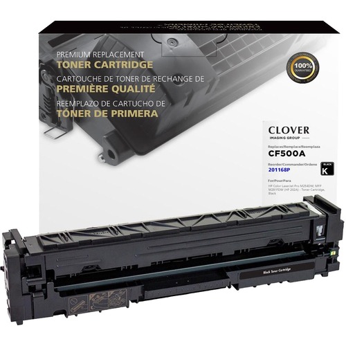 Clover Remanufactured Toner Cartridge Replacement For HP CF500A (HP 202A) | Black 300/500