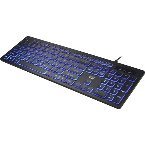 Adesso Large Print Illuminated Desktop Keyboard 300/500