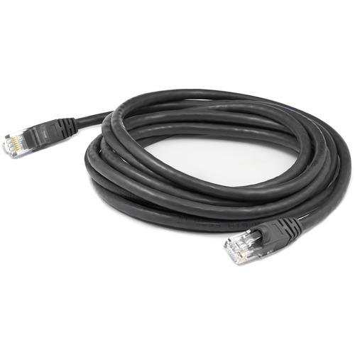 AddOn 50ft RJ 45 (Male) To RJ 45 (Male) Straight Black Cat6 UTP PVC Copper Patch Cable 300/500
