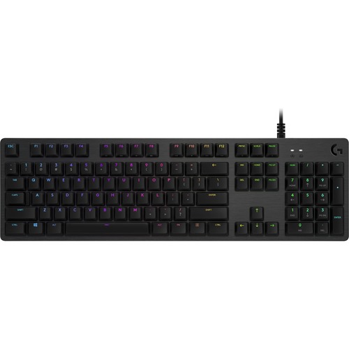 Logitech G512 CARBON LIGHTSYNC RGB Mechanical Gaming Keyboard With GX Brown Switches And USB Passthrough (Tactile) 300/500